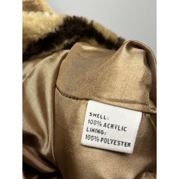 Josephine Chaus Full zip vest Womens size small‎ animal print Fleece - Picture 6 of 6